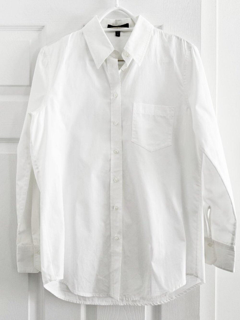 Judith & Charles White Poplin Shirt, size 6